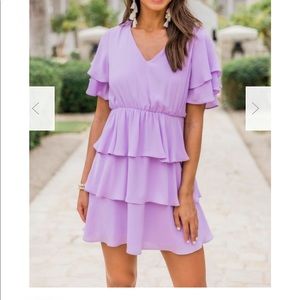 NEW! Lilac Ruffle Dress